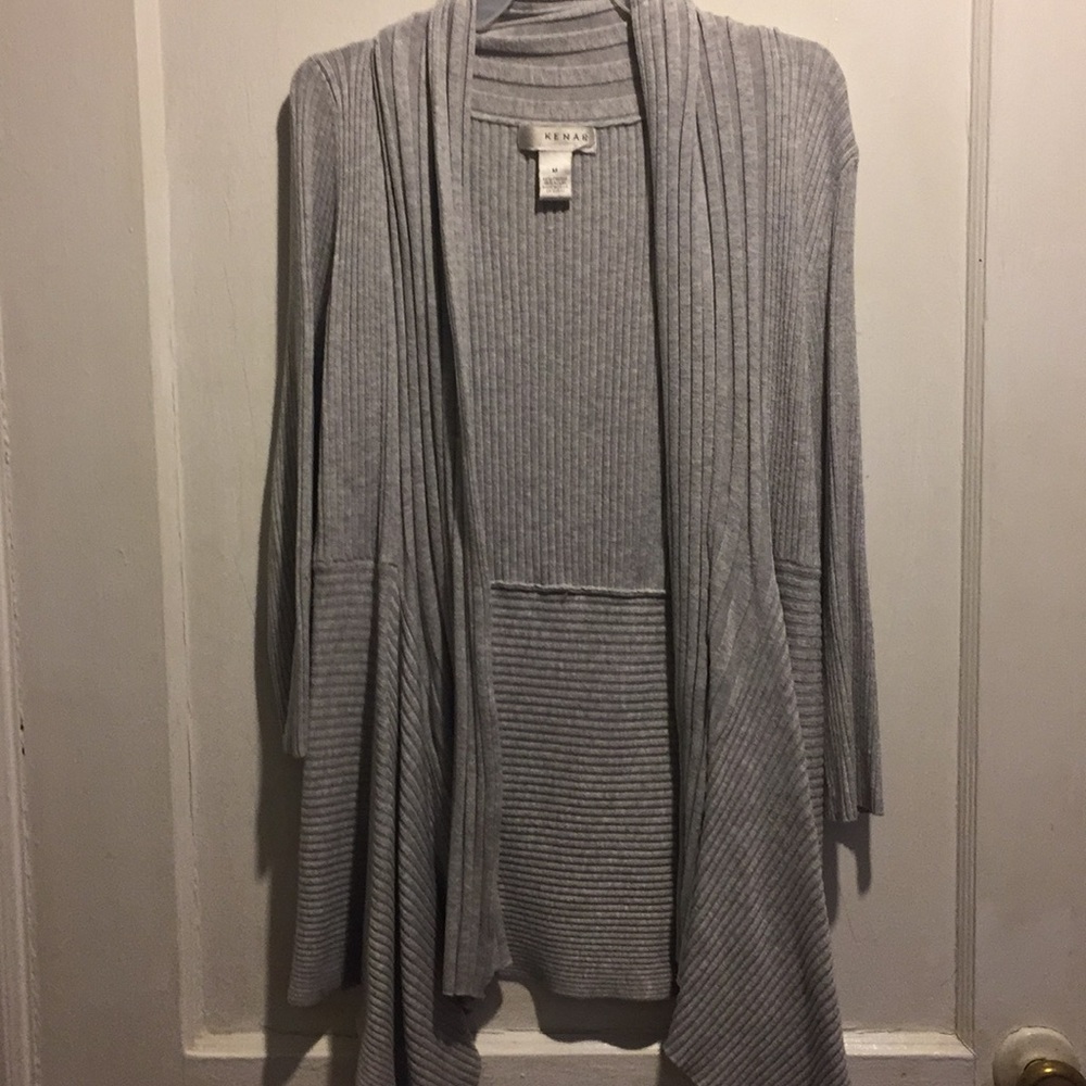 Gray cardigan